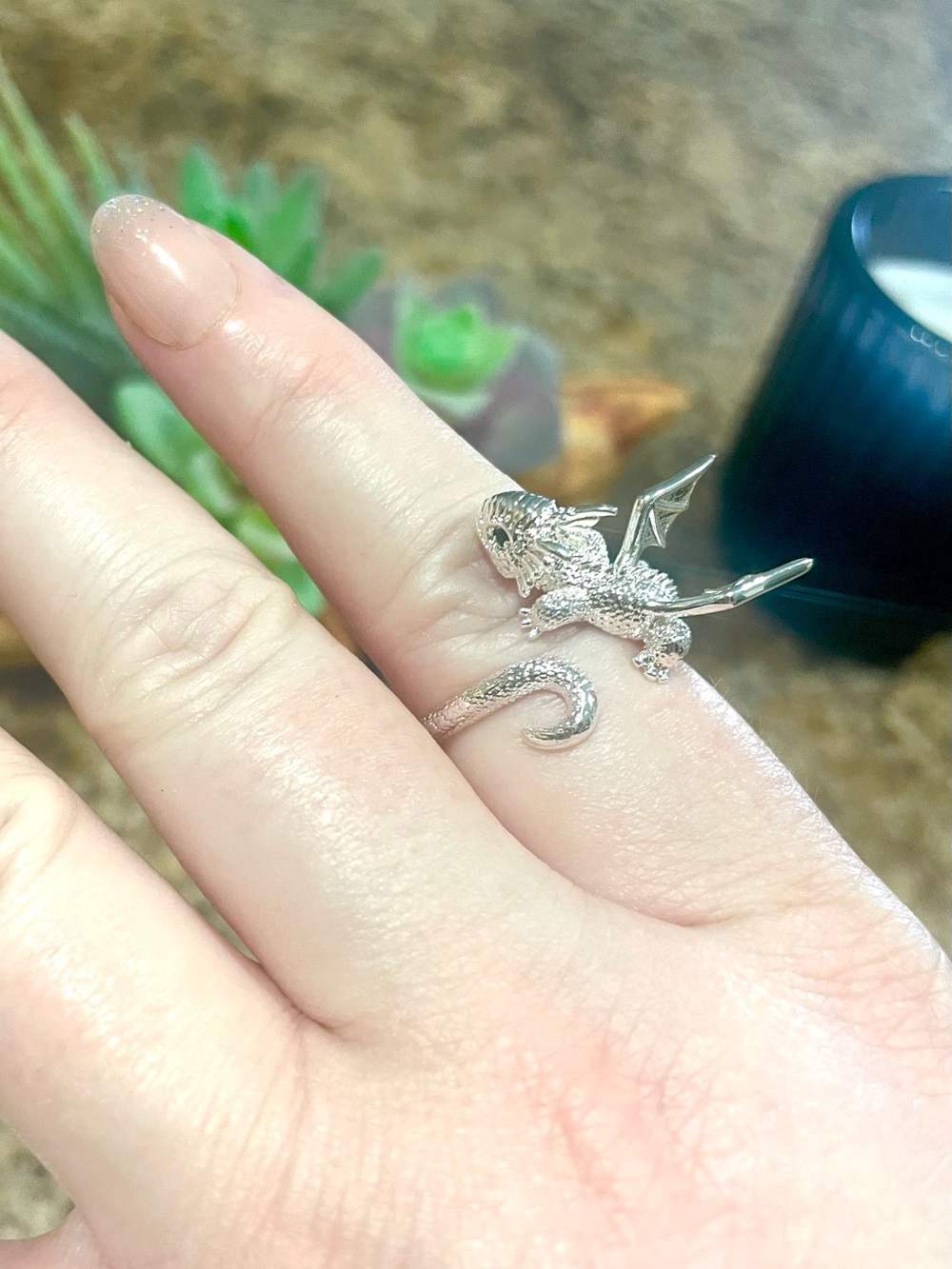Silver Dragon Ring - Picture 12 of 12